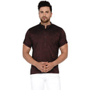 Veera Paridhaan Men's Rayon Half Sleeve Short kurta-8
