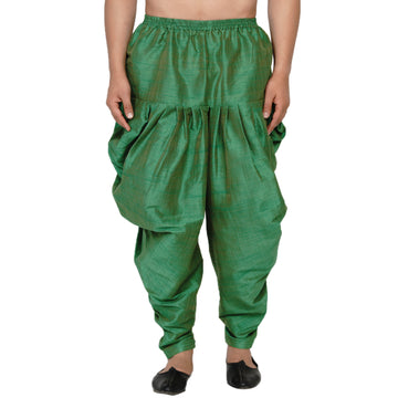 Veera Paridhan Ethnic Solid Green Dhoti for Men