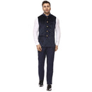 Veera Paridhaan Plain Chinese Collar Sleeveless Velvet Nehru Jacket-19