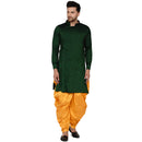 Veera Paridhaan Men's Rayon Side Pattern Full Sleeve long Straight kurta-1