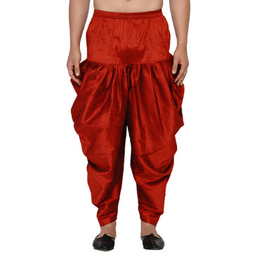 Veera Paridhan Ethnic Solid Red Dhoti for Men