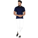 Veera Paridhaan Men's Rayon Half Sleeve Short kurta-50