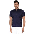 Veera Paridhaan Men's Rayon Half Sleeve Short kurta-1