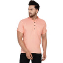 Veera Paridhaan Men's Rayon Half Sleeve Short kurta-5