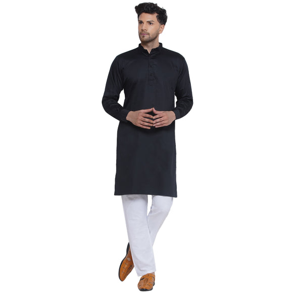 Veera Paridhaan Solid Cotton Long Kurta for Men