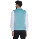 Veera Paridhaan Velvet Solid Nehru Jacket for Men-7