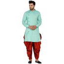 Veera Paridhaan Men's Rayon Side Pattern Full Sleeve long Straight kurta-8