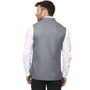 Veera Paridhaan Plain Chinese Collar Sleeveless Cotton Poly Waist Coat-5