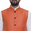 Veera Paridhaan  Jacquard Printed  Silk Nehru Jacket-65