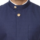 Veera Paridhaan Plain Chinese Collar Sleeveless Cotton Poly Nehru Jacket-72