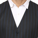 Veera Paridhaan Striped Round Neck Sleeveless Cotton Poly Waist Coat-18
