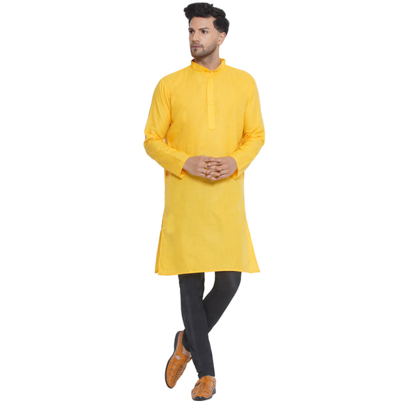 Veera Paridhaan Solid Cotton Long Kurta for Men