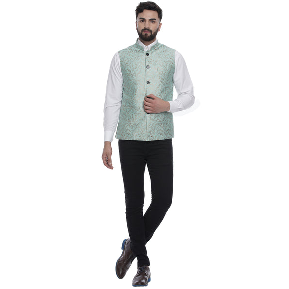 Veera Paridhaan  Banarasi Printed Nehru Jacket