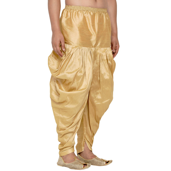 Veera Paridhan Ethnic Solid Golden Dhoti for Men