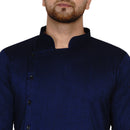 Veera Paridhaan Men's Rayon Side Pattern Full Sleeve long Straight kurta-49