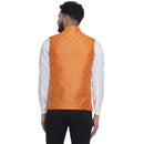 Veera Paridhaan  Jacquard Printed  Silk Nehru Jacket-83