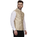 Veera Paridhaan Banarasi Jacquard Print Golden Nehru Jacket-25