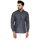 Veera Paridhaan Men's Cotton Printed Full Sleeve Short kurta-4