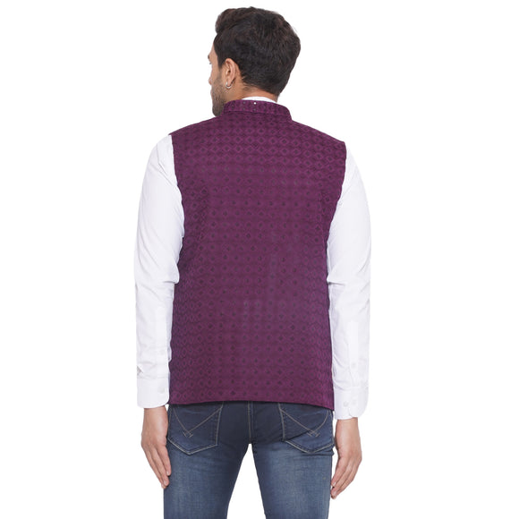 Veera Paridhaan Rayon Sequence Nehru Jacket for Men