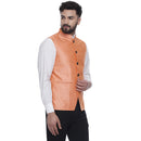 Veera Paridhaan  Jacquard Printed  Silk Nehru Jacket-21