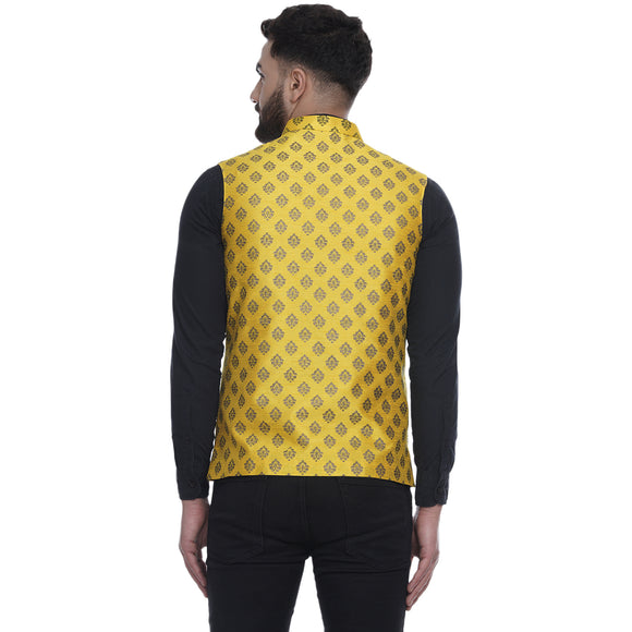 Veera Paridhaan  Jacquard Printed  Silk Nehru Jacket