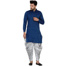Veera Paridhaan Men's Rayon Side Pattern Full Sleeve long Straight kurta-7