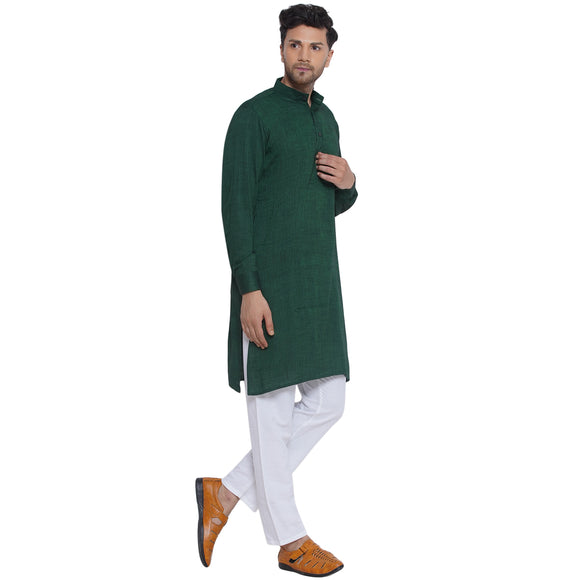 Veera Paridhaan Solid Rayon Long Kurta for Men