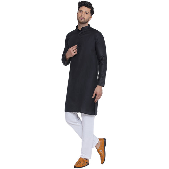 Veera Paridhaan Solid Cotton Long Kurta for Men