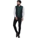 Veera Paridhaan  Jacquard Printed  Silk Nehru Jacket-92