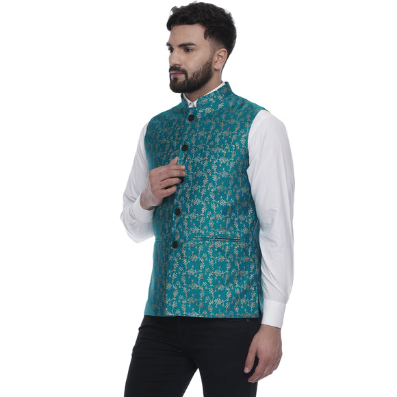 Veera Paridhaan  Banarasi Printed Nehru Jacket