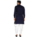 Veera Paridhaan Men's Rayon Side Pattern Full Sleeve long Straight kurta-35