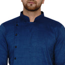 Veera Paridhaan Men's Rayon Side Pattern Full Sleeve long Straight kurta-46