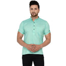 Veera Paridhaan Men's Rayon Half Sleeve Short kurta-3