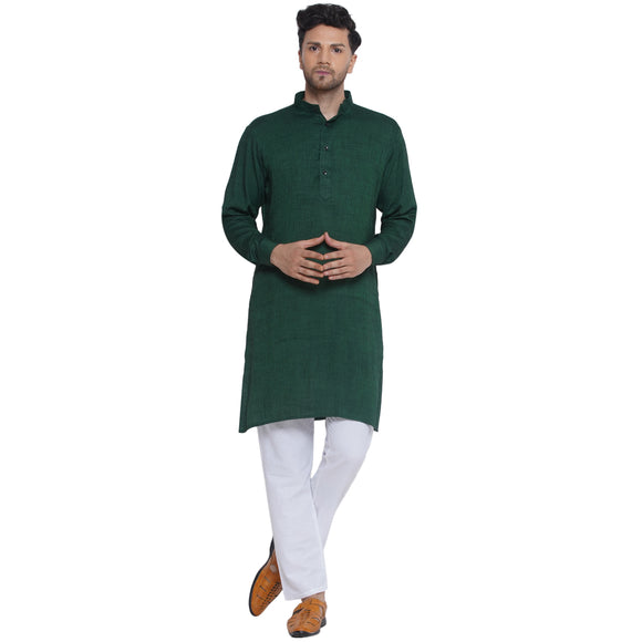 Veera Paridhaan Solid Rayon Long Kurta for Men