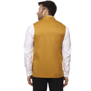 Veera Paridhaan Plain Chinese Collar Sleeveless Cotton Poly Nehru Jacket-56