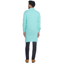 Veera Paridhaan Solid Rayon Long Kurta for Men-3