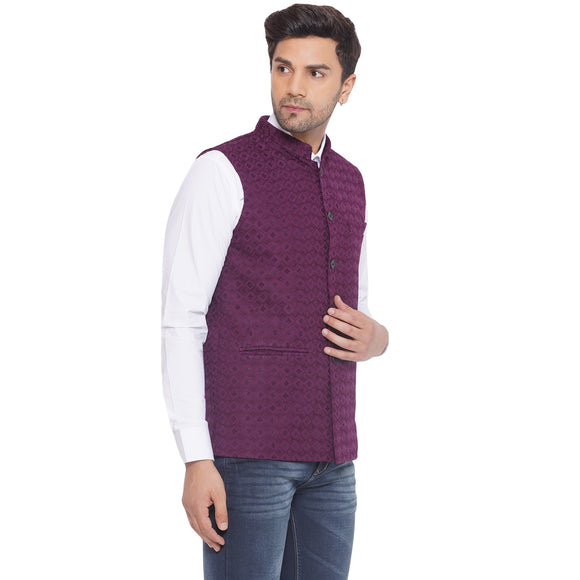 Veera Paridhaan Rayon Sequence Nehru Jacket for Men