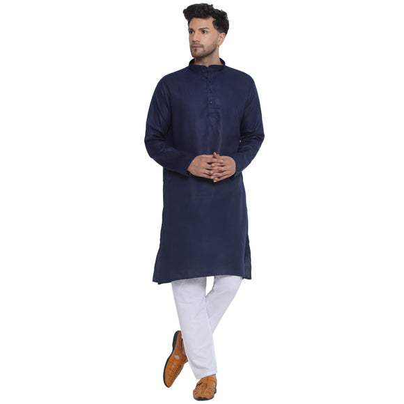 Veera Paridhaan Solid Cotton Long Kurta for Men