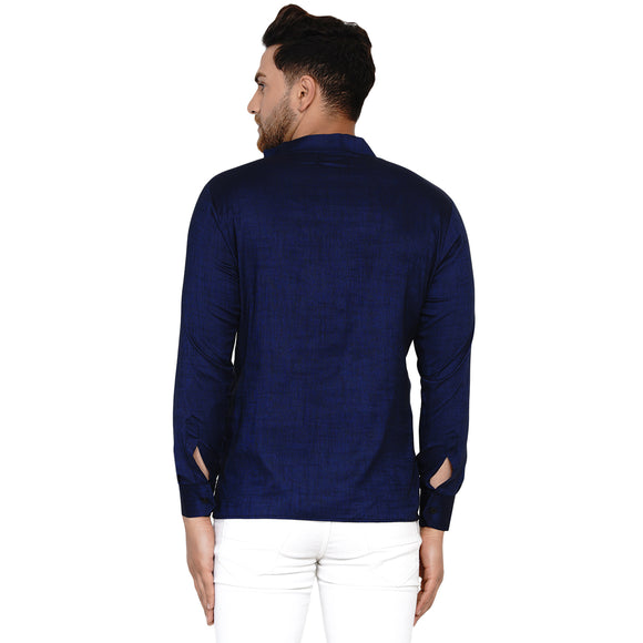 Veera Paridhaan Men's Rayon Full Sleeve Short kurta