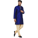 Veera Paridhaan Men's Ethnic Jacquard Full Sleeve Printed Long kurta Set-24