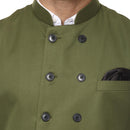 Veera Paridhaan Plain Chinese Collar Sleeveless Cotton jute Nehru Jacket-6