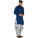 Veera Paridhaan Men's Rayon Side Pattern Full Sleeve long Straight kurta-20