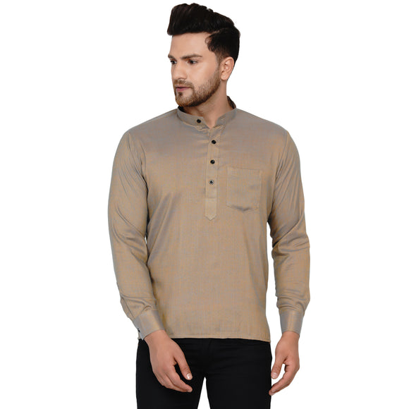 Veera Paridhaan Men's Rayon Full Sleeve Short kurta
