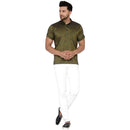 Veera Paridhaan Men's Rayon Half Sleeve Short kurta-55
