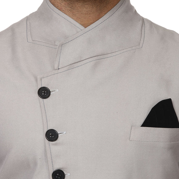 Veera Paridhaan Plain Chinese Collar Sleeveless Cotton Poly Nehru Jacket