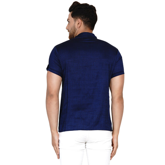 Veera Paridhaan Men's Rayon Half Sleeve Short kurta