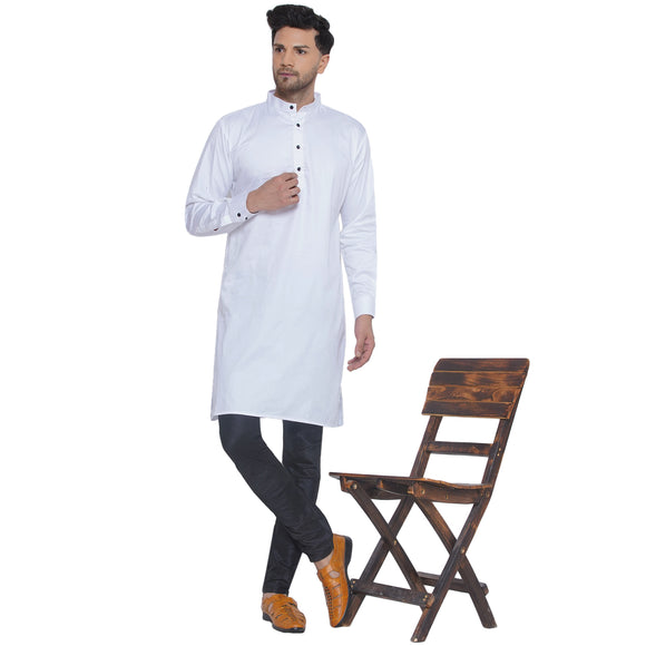 Veera Paridhaan Solid Cotton Long Kurta for Men