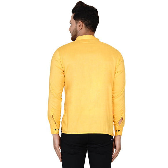 Veera Paridhaan Men's Rayon Full Sleeve Short kurta