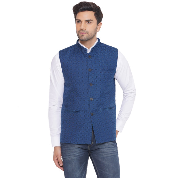 Veera Paridhaan Rayon Sequence Nehru Jacket for Men