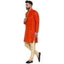 Veera Paridhaan Men's Ethnic Jacquard Full Sleeve Printed Long kurta Set-17